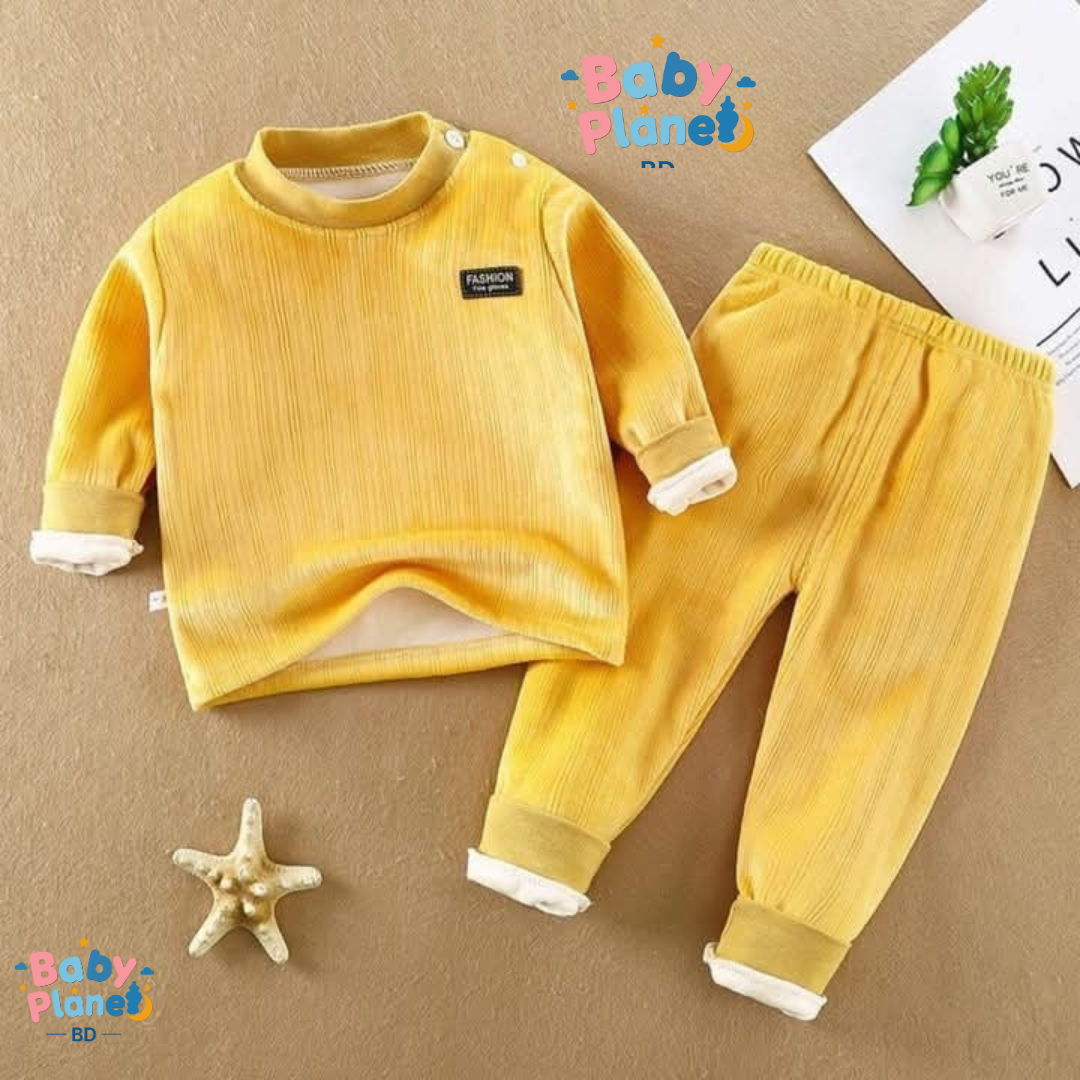 Premium Children’s Double Sided Velvet Thermal Two Piece Set